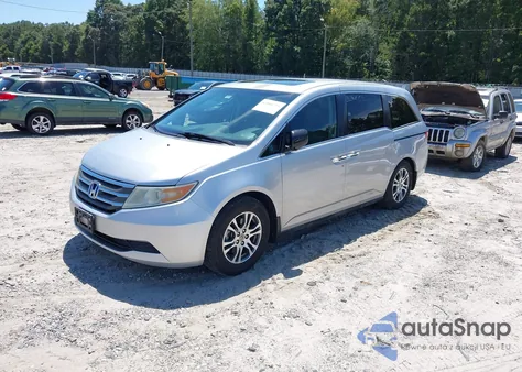 2011 Honda Odyssey Ex-L из США, поврежденный, VIN 5FNRL5H64BB013939